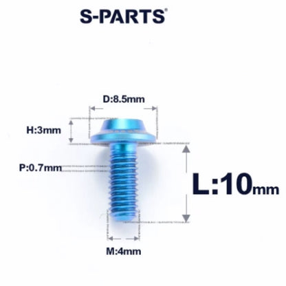 M4 X 6/10/20/30 Button Head Bolts For Electric Motorcycle - Titanium
