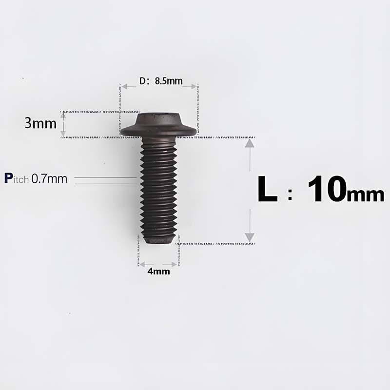M4 X 6/10/20/30 Button Head Bolts For Electric Motorcycle - Titanium