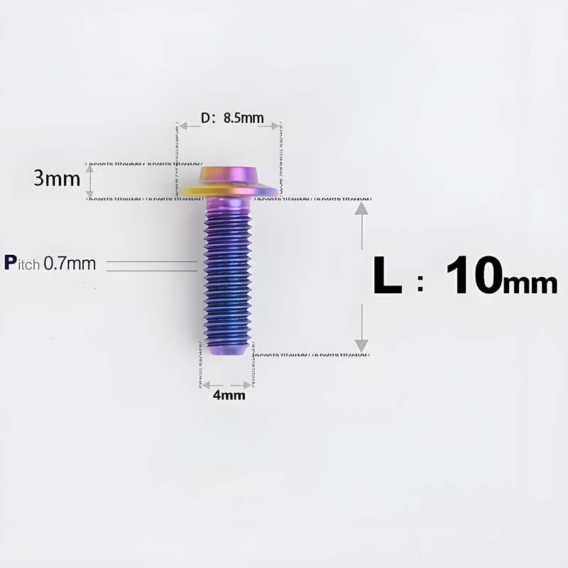 M4 X 6/10/20/30 Button Head Bolts For Electric Motorcycle - Titanium