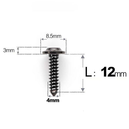 M4 X L12 - 30mm Titanium Screws For E-bike And Motorcycle Body Panels - HD8.5