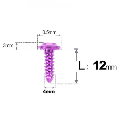 M4 X L12 - 30mm Titanium Screws For E-bike And Motorcycle Body Panels - HD8.5