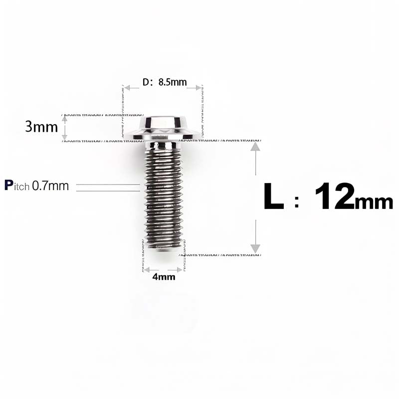 M4 X 6/10/20/30 Button Head Bolts For Electric Motorcycle - Titanium