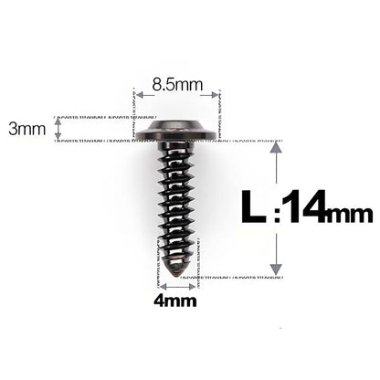 M4 X L12 - 30mm Titanium Screws For E-bike And Motorcycle Body Panels - HD8.5