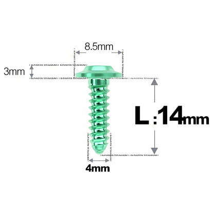 M4 X L12 - 30mm Titanium Screws For E-bike And Motorcycle Body Panels - HD8.5