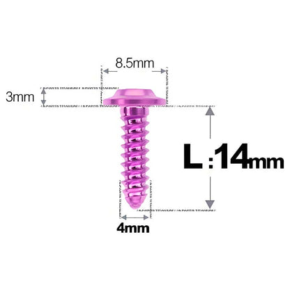 M4 X L12 - 30mm Titanium Screws For E-bike And Motorcycle Body Panels - HD8.5