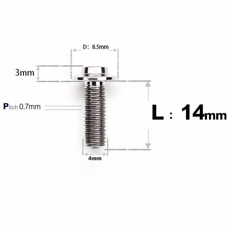 M4 X 6/10/20/30 Button Head Bolts For Electric Motorcycle - Titanium