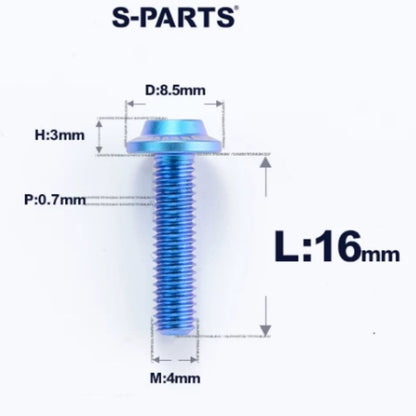 M4 X 6/10/20/30 Button Head Bolts For Electric Motorcycle - Titanium
