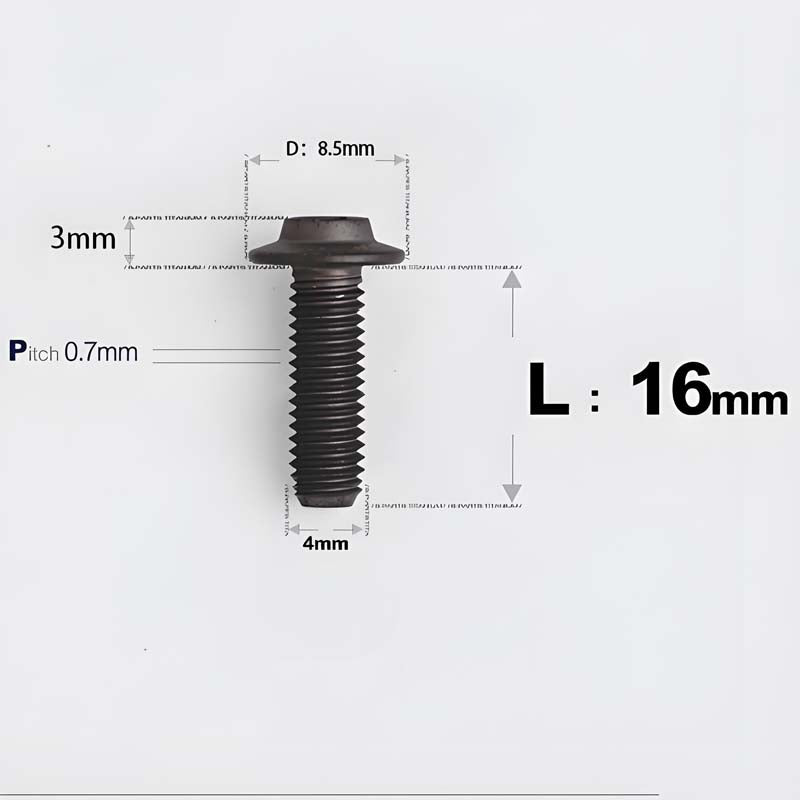 M4 X 6/10/20/30 Button Head Bolts For Electric Motorcycle - Titanium
