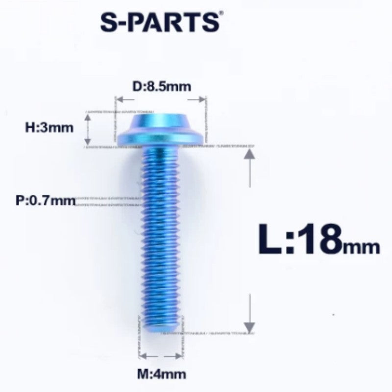 M4 X 6/10/20/30 Button Head Bolts For Electric Motorcycle - Titanium