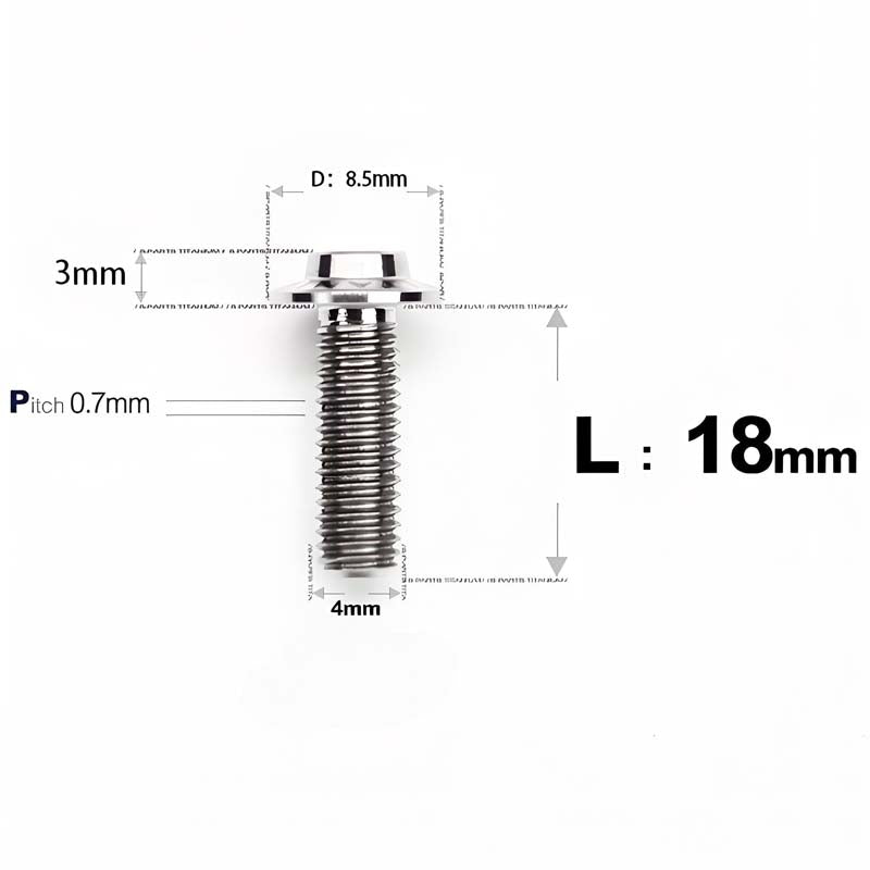 M4 X 6/10/20/30 Button Head Bolts For Electric Motorcycle - Titanium