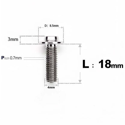 M4 X 6/10/20/30 Button Head Bolts For Electric Motorcycle - Titanium
