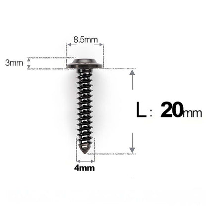 M4 X L12 - 30mm Titanium Screws For E-bike And Motorcycle Body Panels - HD8.5