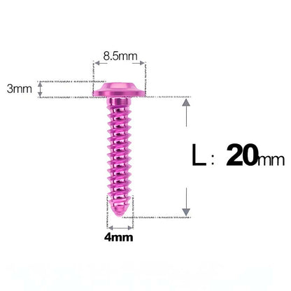 M4 X L12 - 30mm Titanium Screws For E-bike And Motorcycle Body Panels - HD8.5
