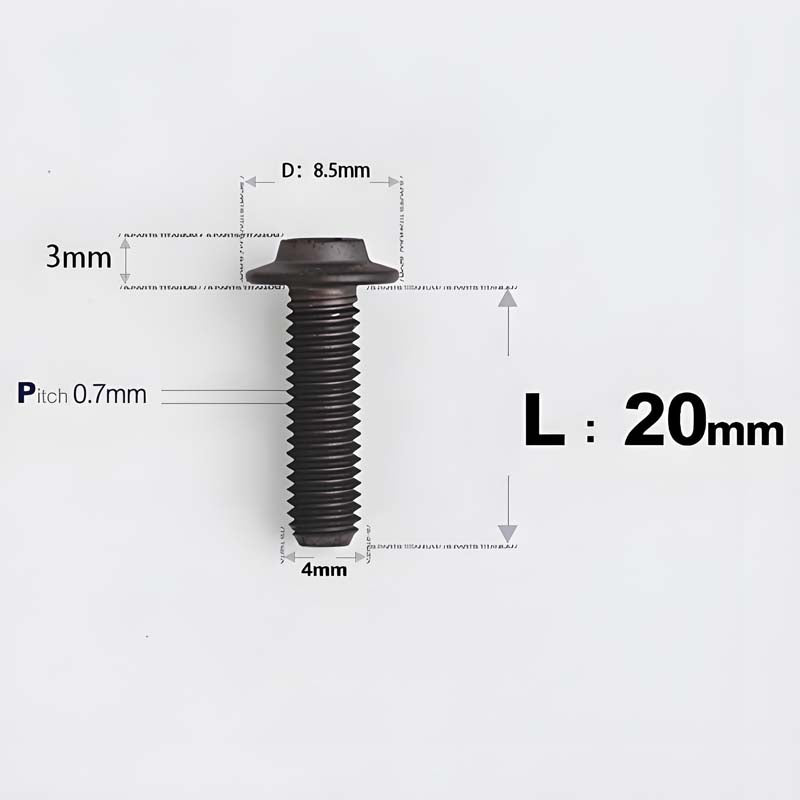 M4 X 6/10/20/30 Button Head Bolts For Electric Motorcycle - Titanium