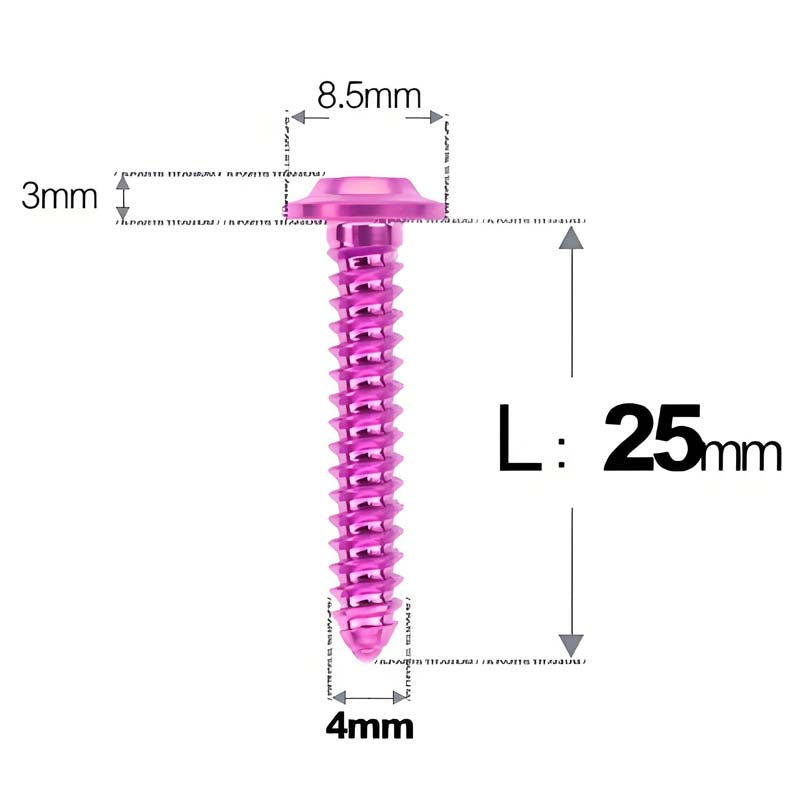 M4 X L12 - 30mm Titanium Screws For E-bike And Motorcycle Body Panels - HD8.5