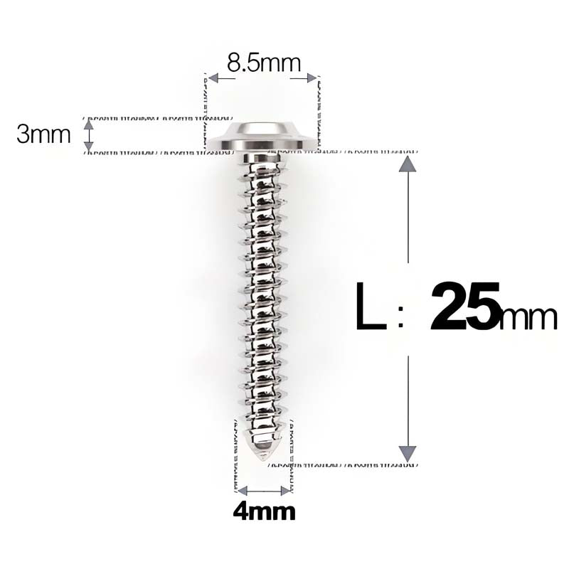 M4 X L12 - 30mm Titanium Screws For E-bike And Motorcycle Body Panels - HD8.5
