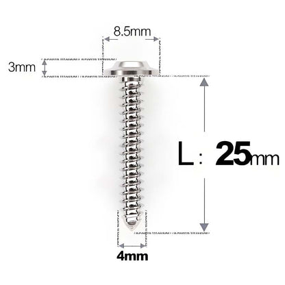 M4 X L12 - 30mm Titanium Screws For E-bike And Motorcycle Body Panels - HD8.5
