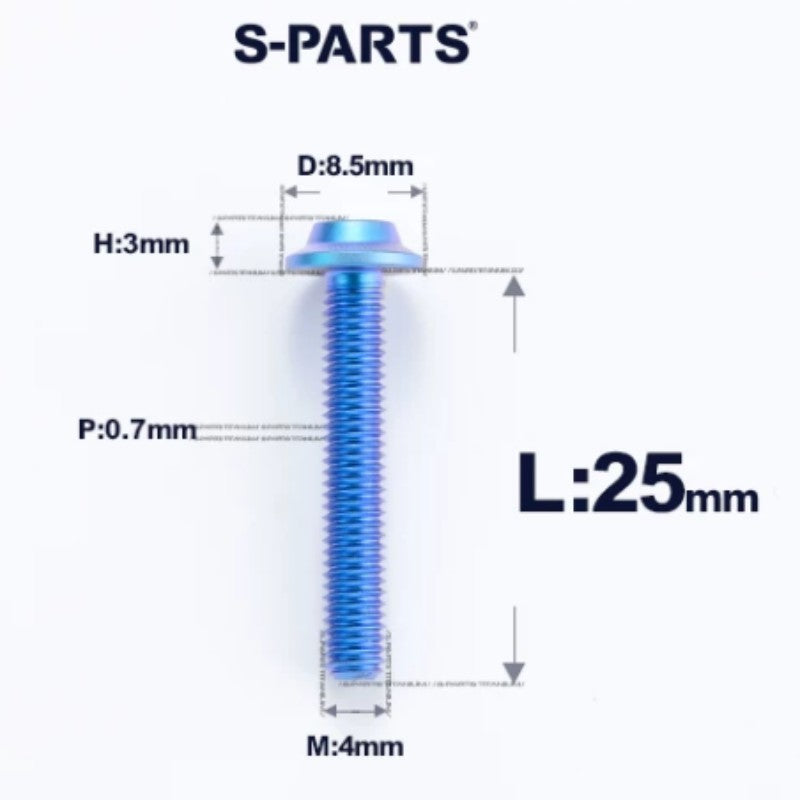 M4 X 6/10/20/30 Button Head Bolts For Electric Motorcycle - Titanium