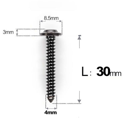 M4 X L12 - 30mm Titanium Screws For E-bike And Motorcycle Body Panels - HD8.5