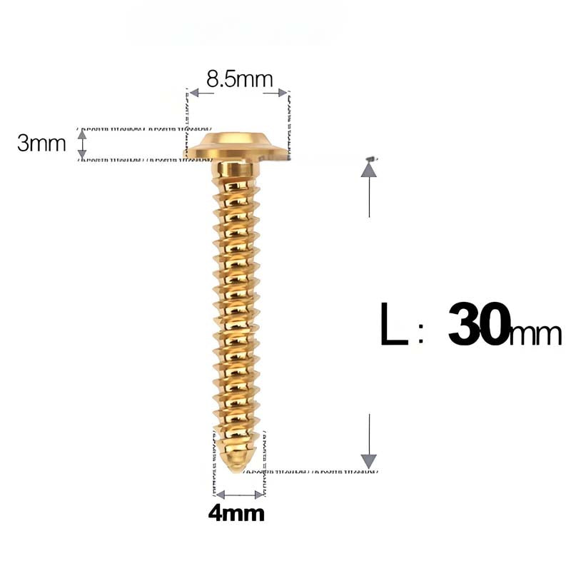 M4 X L12 - 30mm Titanium Screws For E-bike And Motorcycle Body Panels - HD8.5