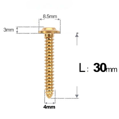 M4 X L12 - 30mm Titanium Screws For E-bike And Motorcycle Body Panels - HD8.5