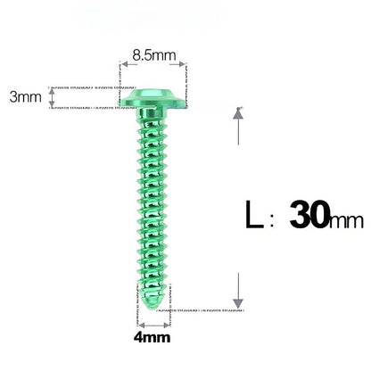 M4 X L12 - 30mm Titanium Screws For E-bike And Motorcycle Body Panels - HD8.5