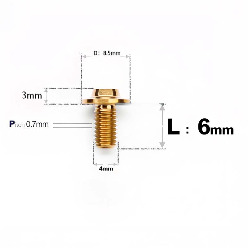 M4 X 6/10/20/30 Button Head Bolts For Electric Motorcycle - Titanium