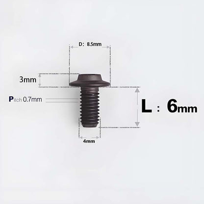 M4 X 6/10/20/30 Button Head Bolts For Electric Motorcycle - Titanium