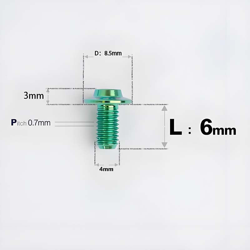 M4 X 6/10/20/30 Button Head Bolts For Electric Motorcycle - Titanium