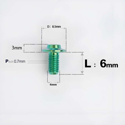 M4 X 6/10/20/30 Button Head Bolts For Electric Motorcycle - Titanium