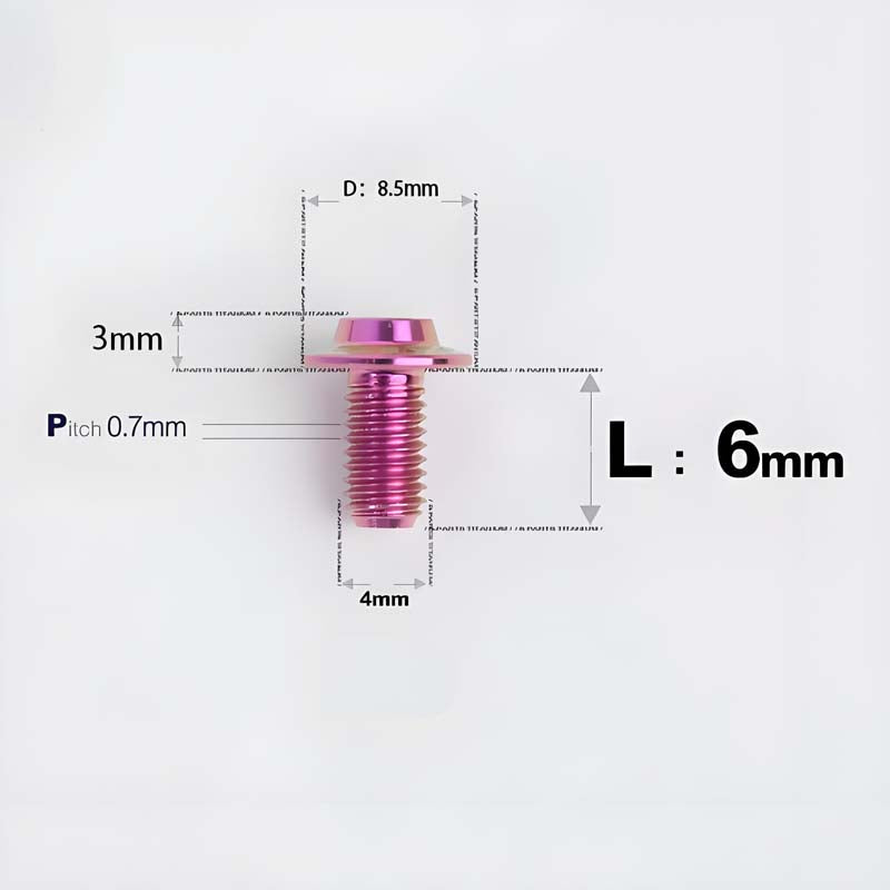 M4 X 6/10/20/30 Button Head Bolts For Electric Motorcycle - Titanium