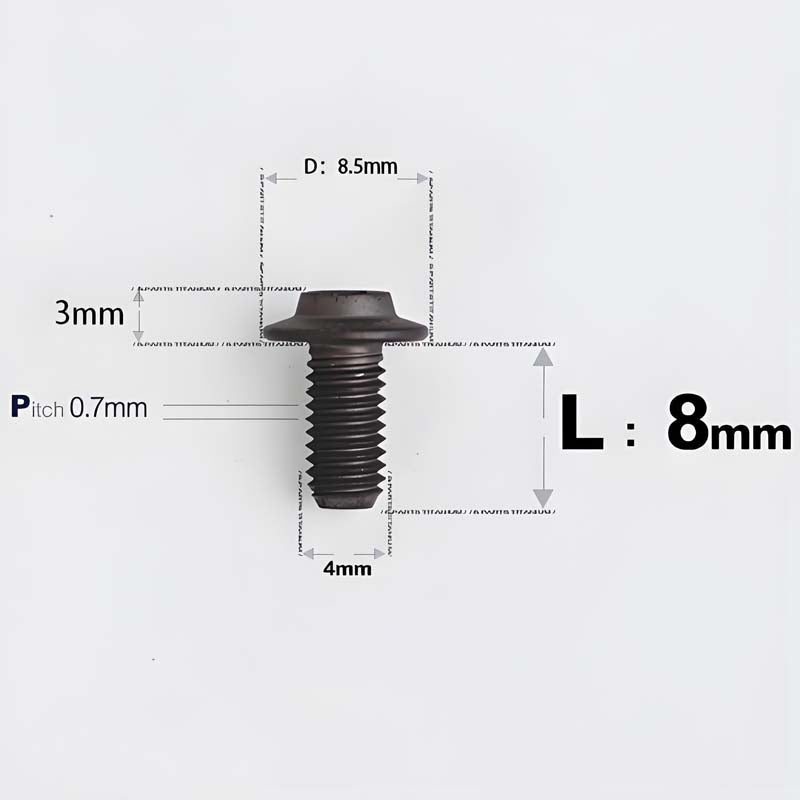 M4 X 6/10/20/30 Button Head Bolts For Electric Motorcycle - Titanium