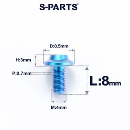 M4 X 6/10/20/30 Button Head Bolts For Electric Motorcycle - Titanium