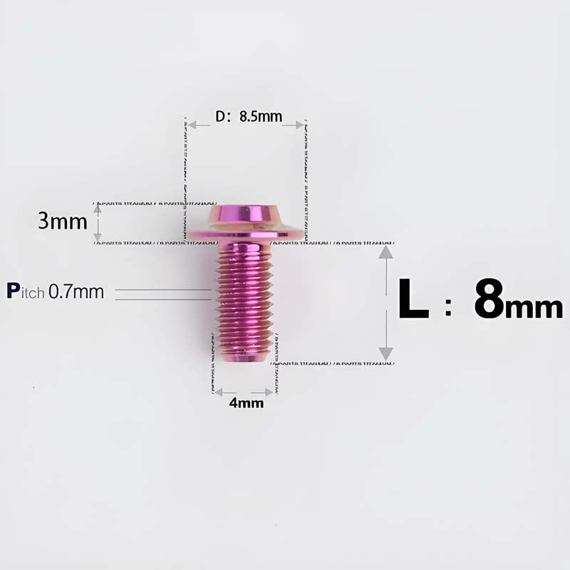 M4 X 6/10/20/30 Button Head Bolts For Electric Motorcycle - Titanium