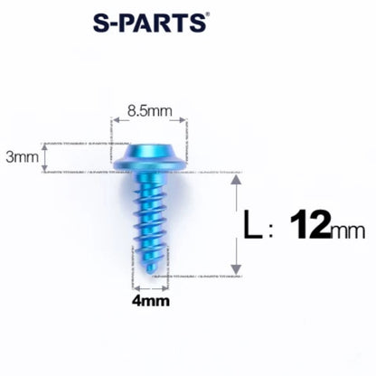 M4 X L12 - 30mm Titanium Screws For E-bike And Motorcycle Body Panels - HD8.5