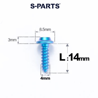 M4 X L12 - 30mm Titanium Screws For E-bike And Motorcycle Body Panels - HD8.5