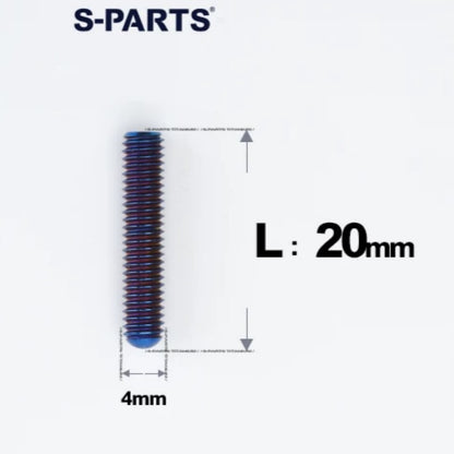 M4 X L10 - 23MM Titanium Derailleur Limit & Tension Adjustment Bolts for Road and MTB (Front/Rear)