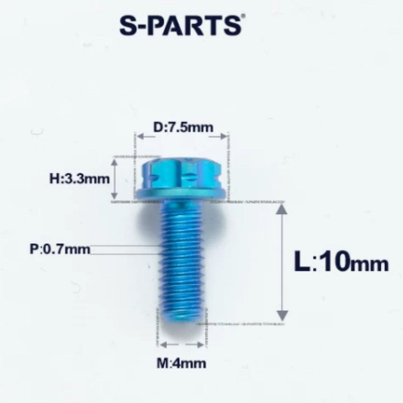 M4 × L6/8/10-25mm Titanium Alloy Bolts For Motorcycle
