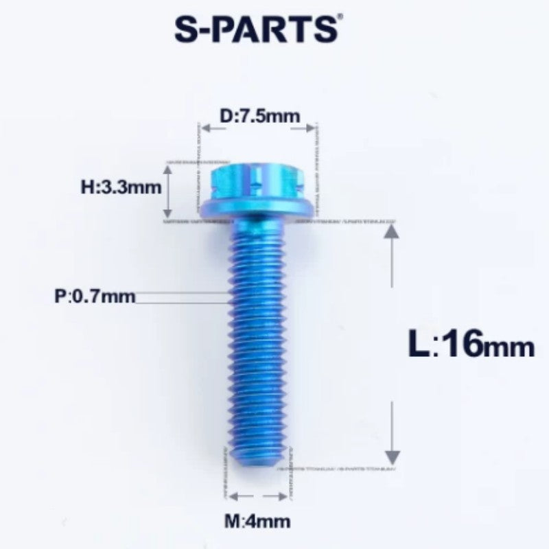 M4 × L6/8/10-25mm Titanium Alloy Bolts For Motorcycle