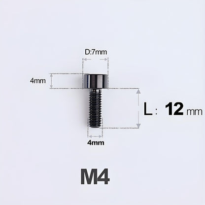 M4X6 8/10/12/16/18/20/25mm Titanium Bolts For Bike & Motorcycle