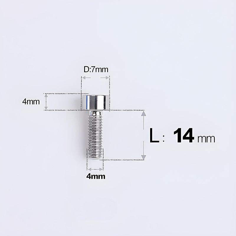 M4X6 8/10/12/16/18/20/25mm Titanium Bolts For Bike & Motorcycle