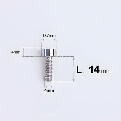 M4X6 8/10/12/16/18/20/25mm Titanium Bolts For Bike & Motorcycle
