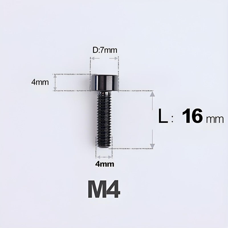 M4X6 8/10/12/16/18/20/25mm Titanium Bolts For Bike & Motorcycle