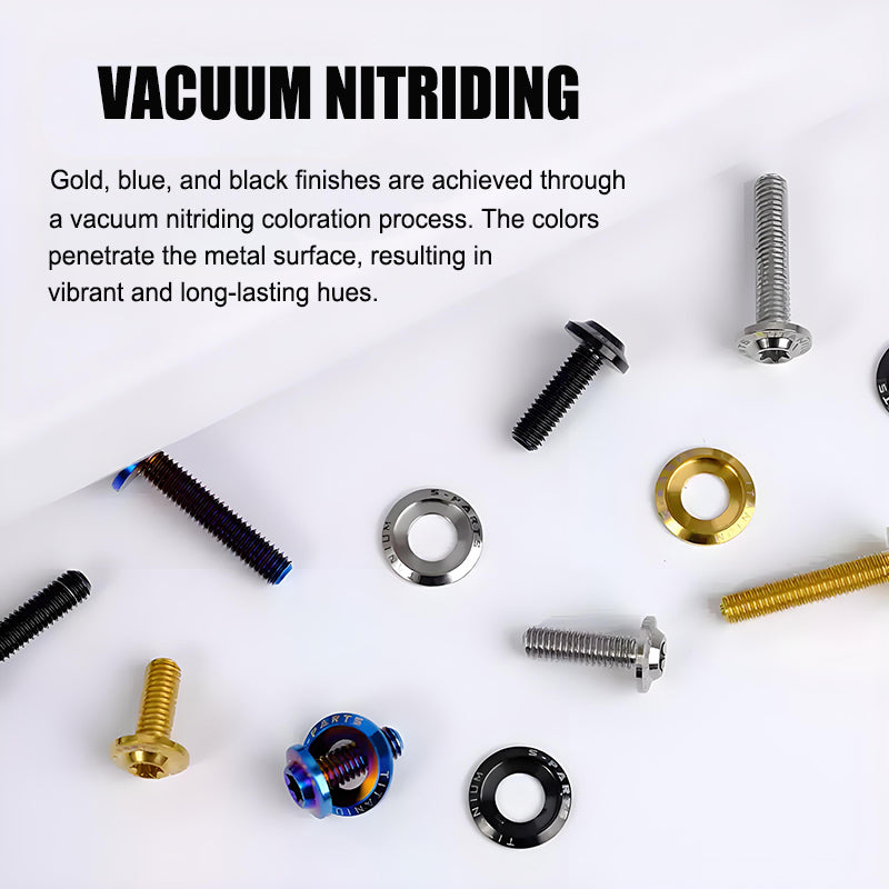 M5 x 6-50MM Titanium Bolts and M6 Washers Kit for Motorcycle Modification