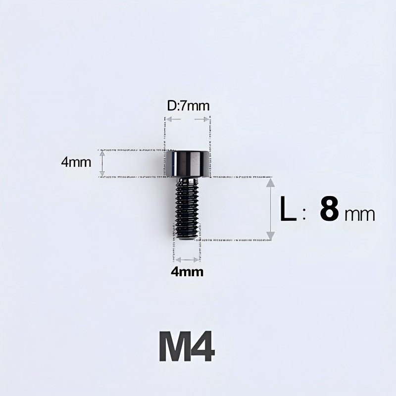 M4X6 8/10/12/16/18/20/25mm Titanium Bolts For Bike & Motorcycle