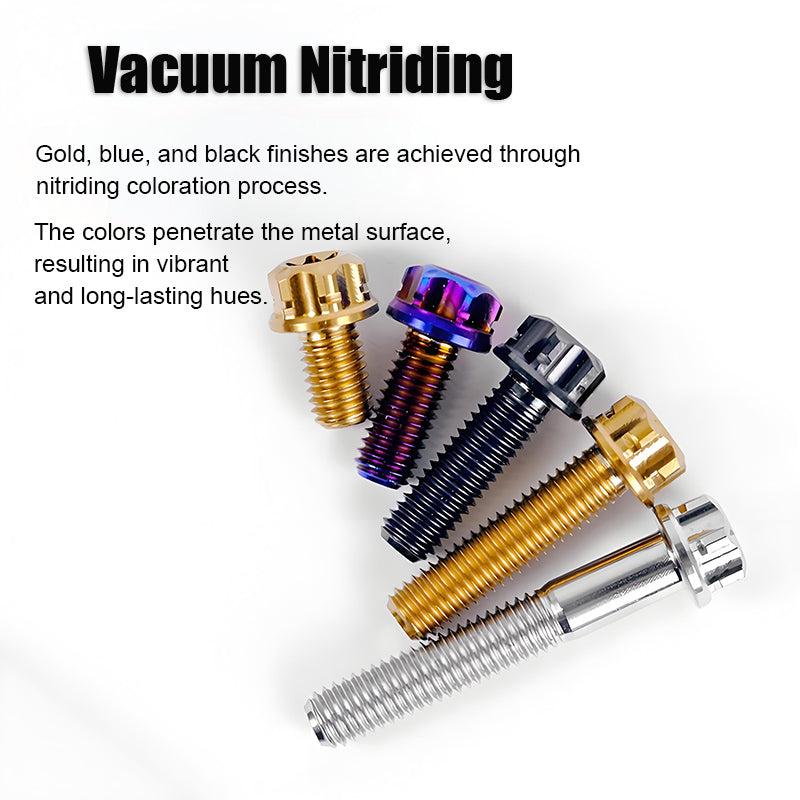 M4 × L6/8/10-25mm Titanium Alloy Bolts For Motorcycle