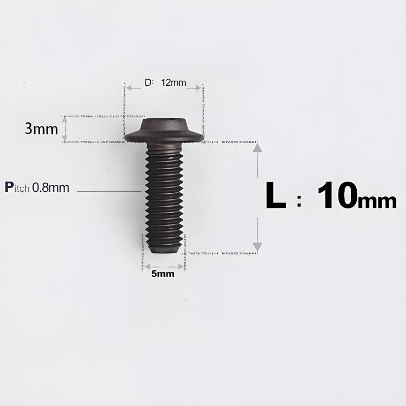 M5x10-30mm Titanium Torx Bolts For Motorcycle-HD12