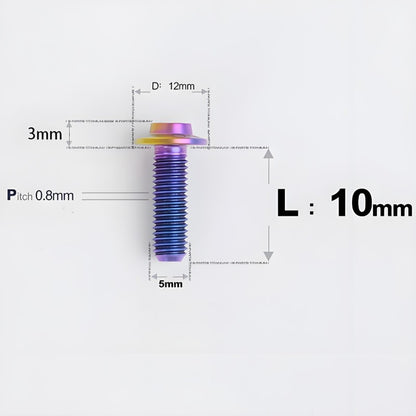 M5x10-30mm Titanium Torx Bolts For Motorcycle-HD12