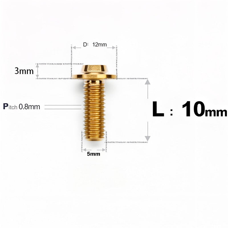 M5x10-30mm Titanium Torx Bolts For Motorcycle-HD12