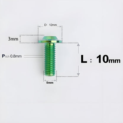 M5x10-30mm Titanium Torx Bolts For Motorcycle-HD12